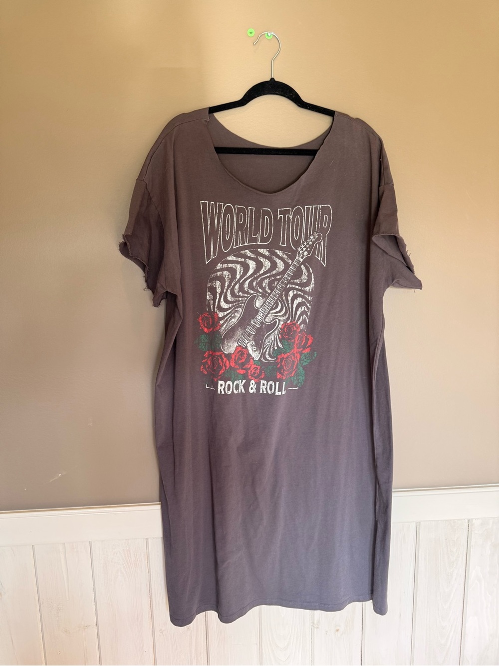 OS Distressed TShirt Dress